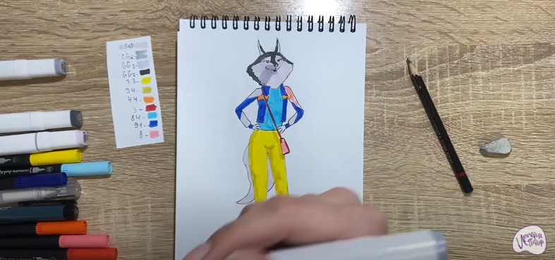 Рисуем Порша Кристал из "Зверопой"