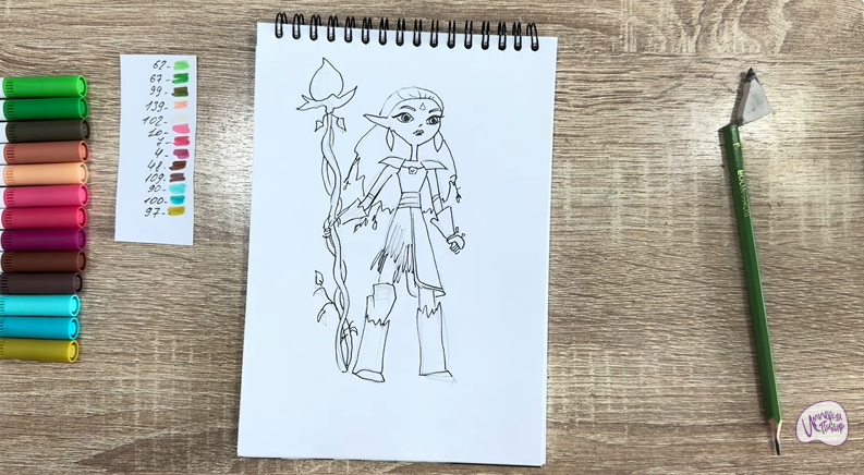 Рисуем Дриада из "Сказочный Патруль"