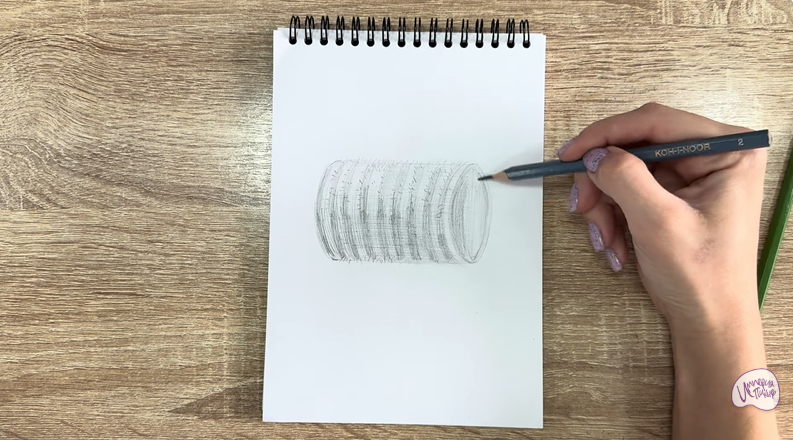 Рисуем Бигуди с липучкой