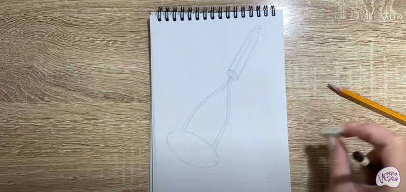 Рисуем Пресс для картофеля