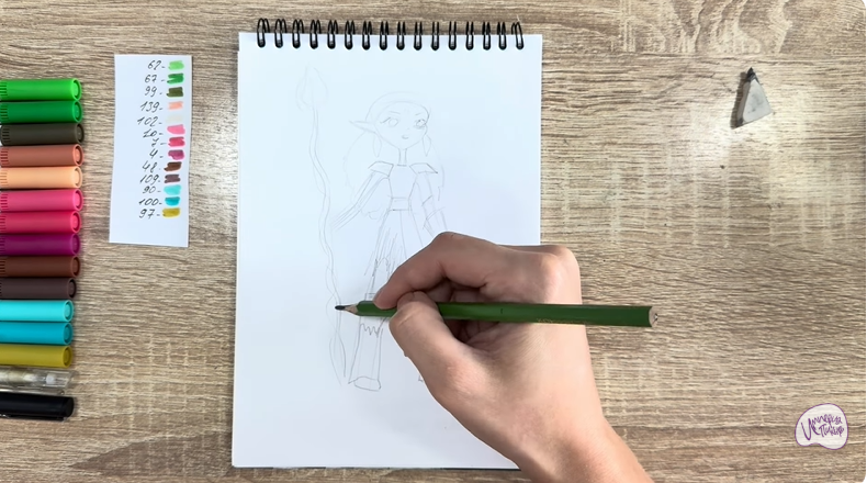 Рисуем Дриада из "Сказочный Патруль"