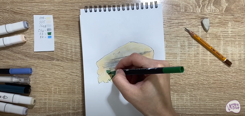 Рисуем Сыр с плесенью