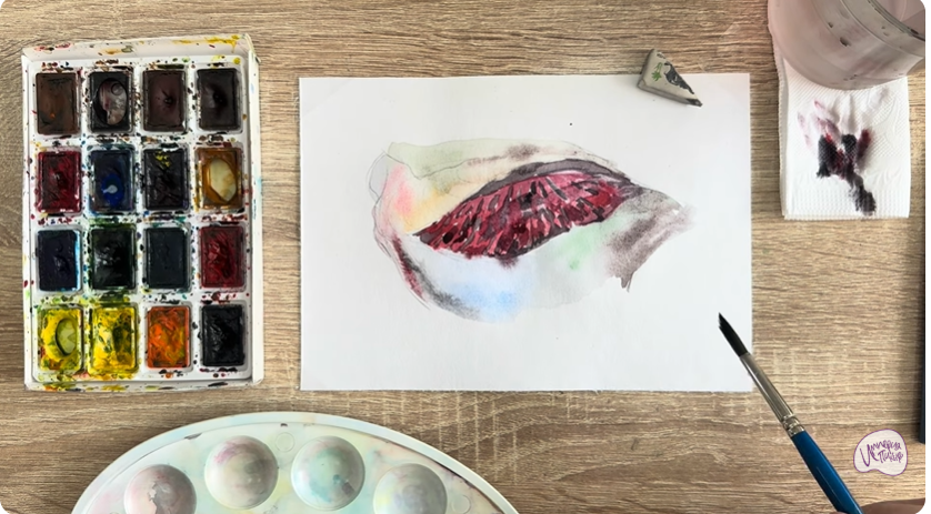 Рисуем Жабры рыбы