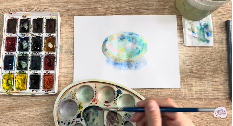 Рисуем Камень опал