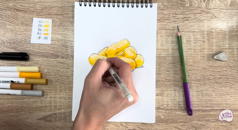 Рисуем Кукурузные палочки