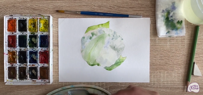 Рисуем Цветная капуста
