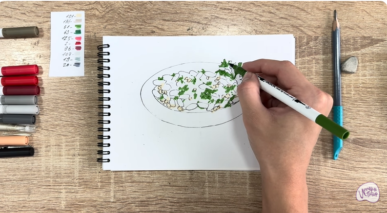 Рисуем Лобио по-грузински