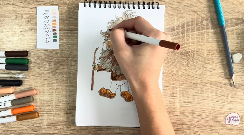 Рисуем Нафаня из фильма "Домовёнок Кузя"