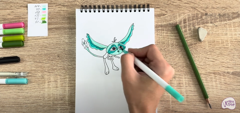 Рисуем Печалька из "Сказочный Патруль"