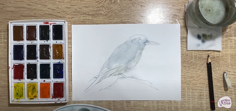 Рисуем Кедровка