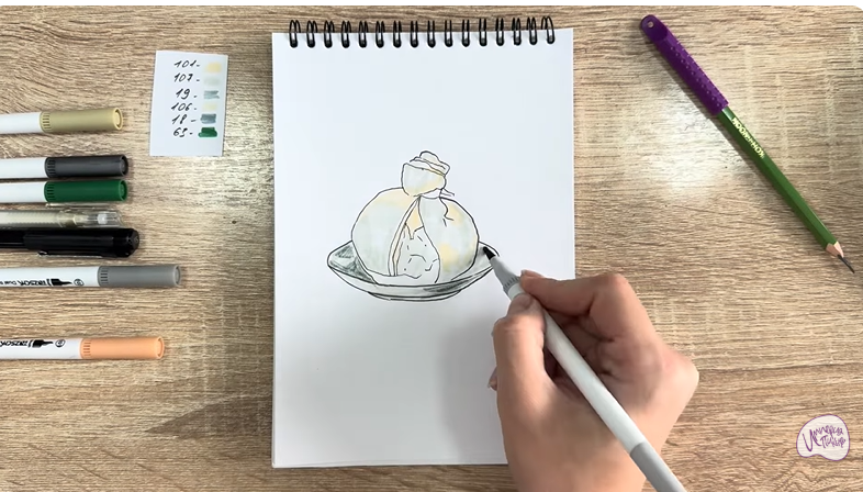 Рисуем Сыр Буратта