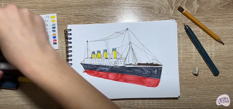 Рисуем Титаник