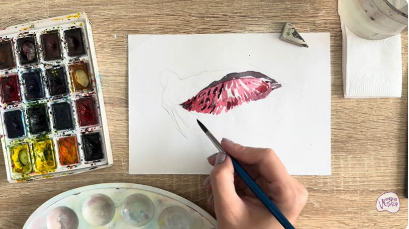 Рисуем Жабры рыбы