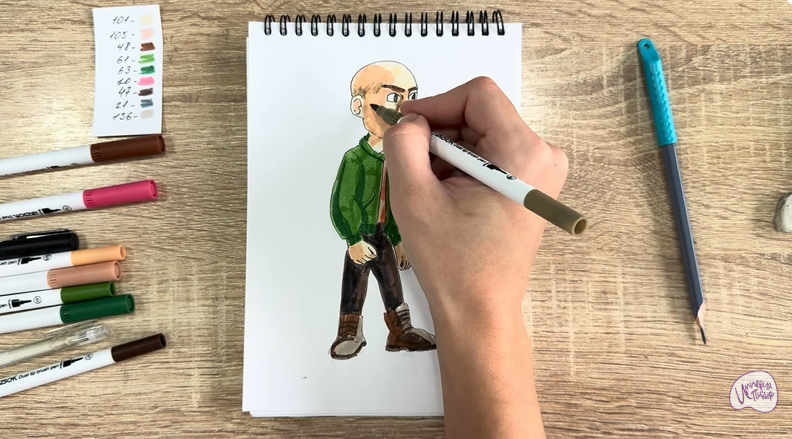 Рисуем Вик из "Побег из будущего"