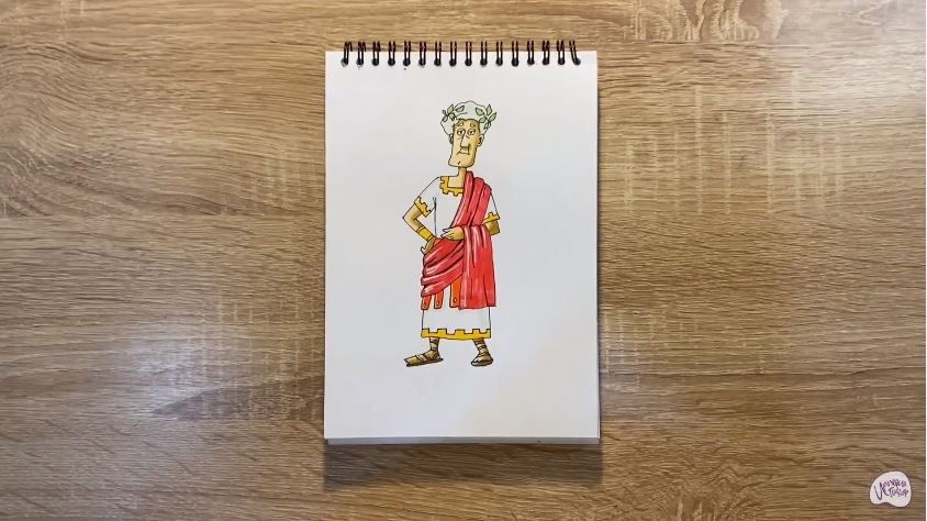 Рисуем Юлий Цезарь