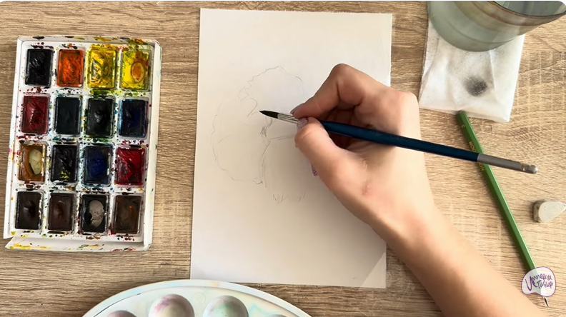 Рисуем Рыба петушок