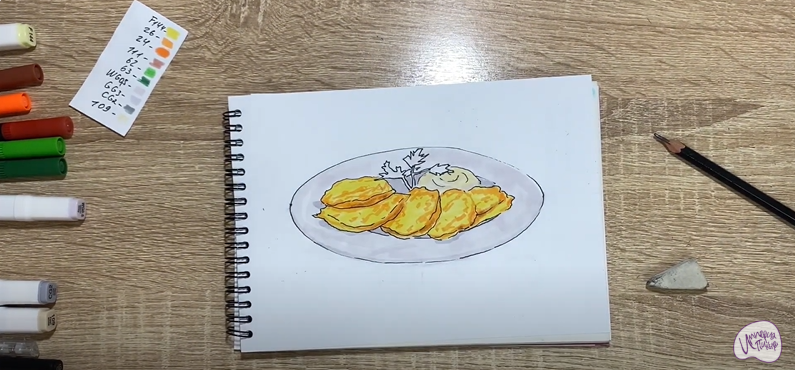 Рисуем Драники