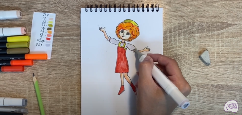 Рисуем Варя из "Царевны"