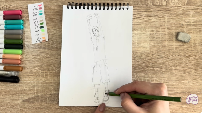 Рисуем Фред из "Город героев"