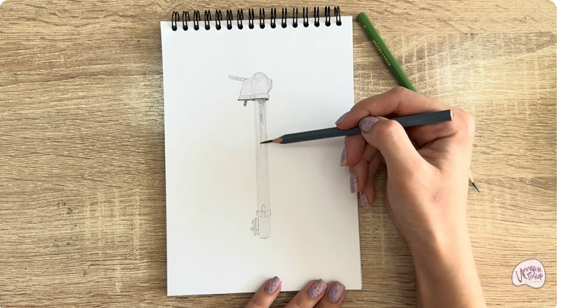 Рисуем Колонка водоразборная