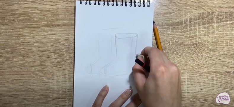 Рисуем Резиновые сапоги