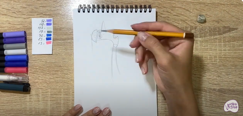 Рисуем Хандра из "Головоломки 2"