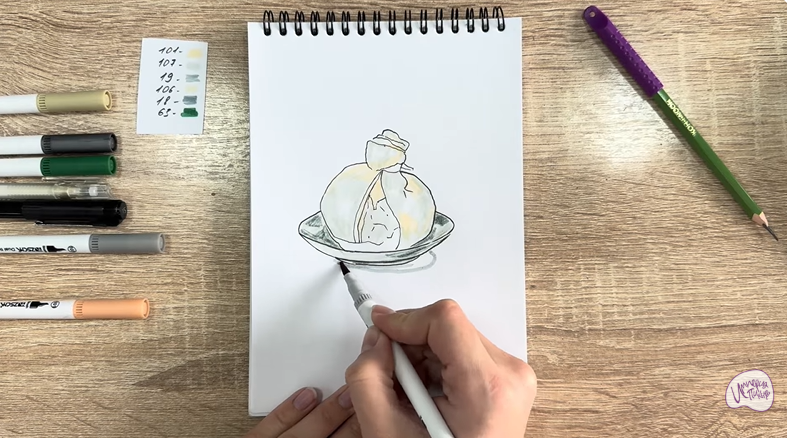 Рисуем Сыр Буратта