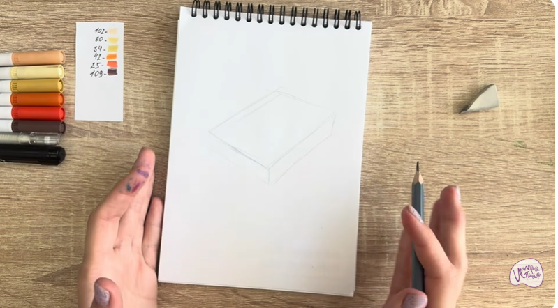 Рисуем Пирожное "Александровская полоска"