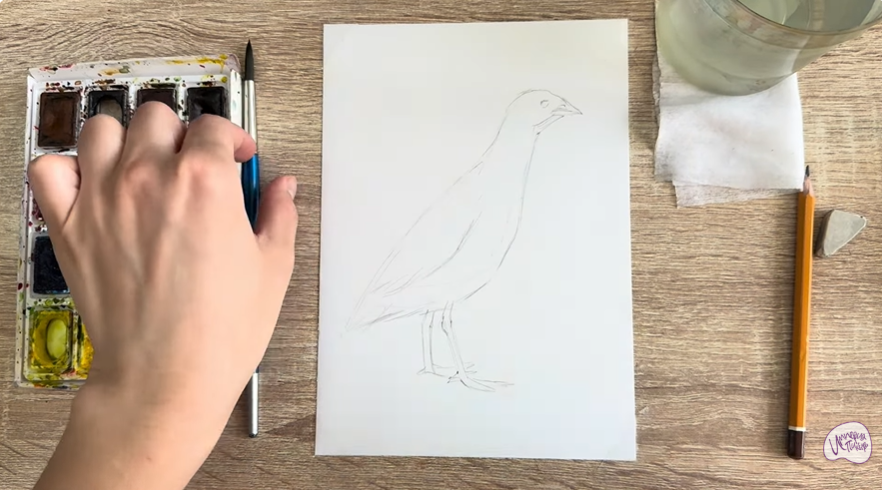 Рисуем Коростель