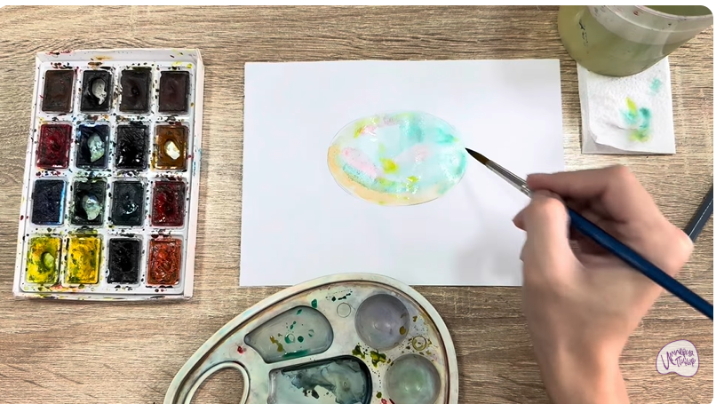 Рисуем Камень опал