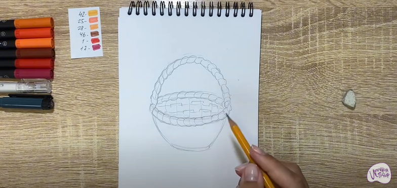 Рисуем Корзинка