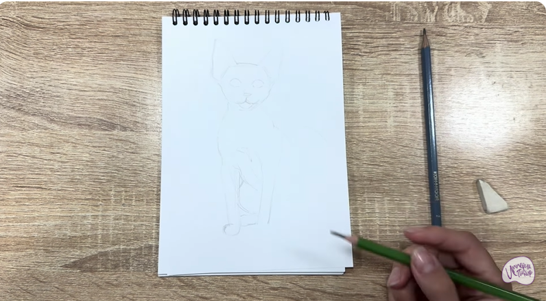 Рисуем Девон Рекс