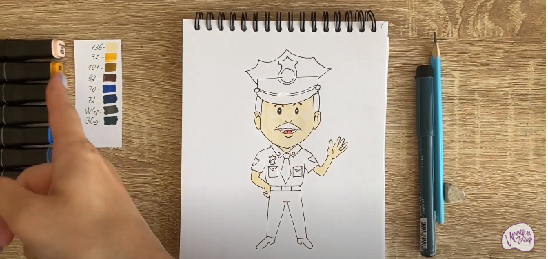 Рисуем Полицейский