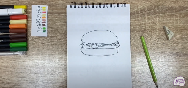 Рисуем Чизбургер