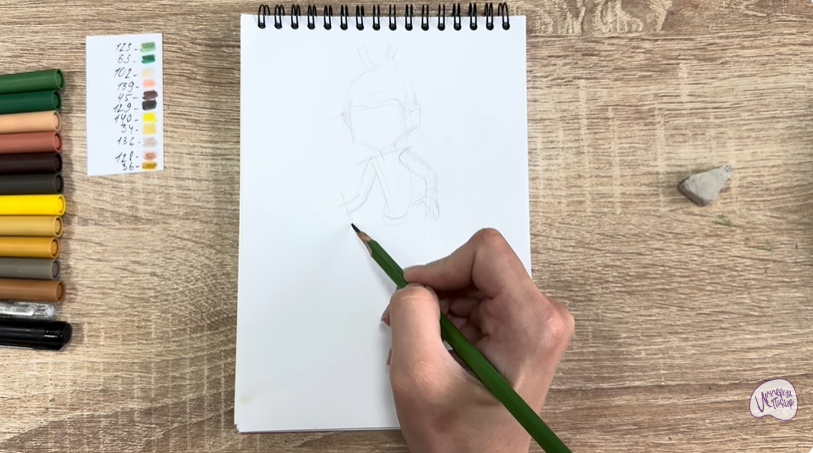 Рисуем Виктор из "герои Энвелла"