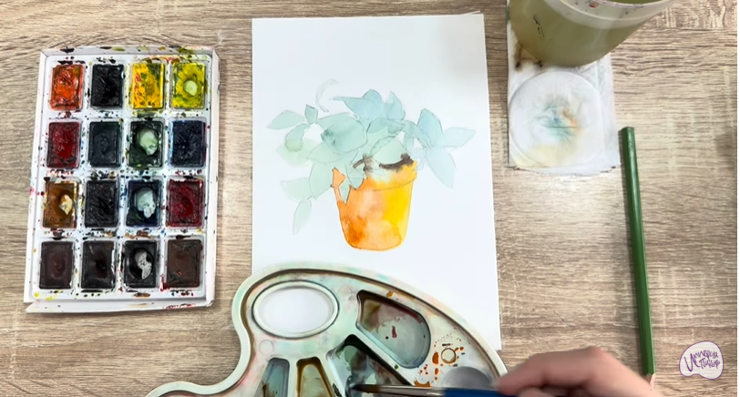 Рисуем Традесканция