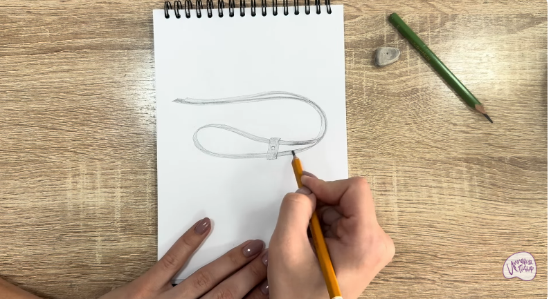 Рисуем Застежка-шнур