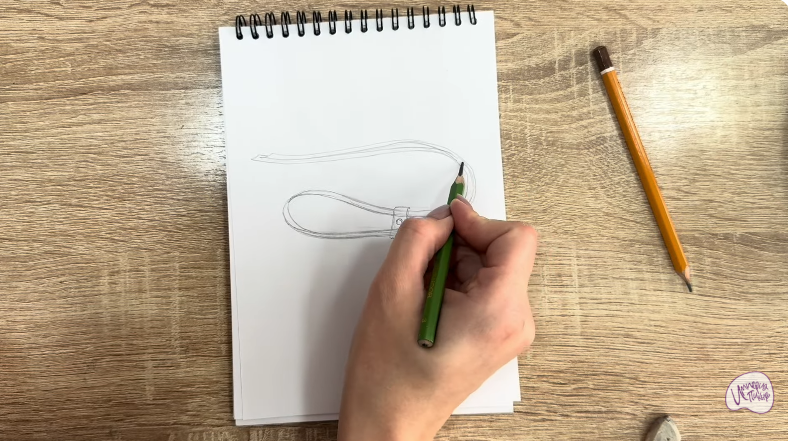 Рисуем Застежка-шнур