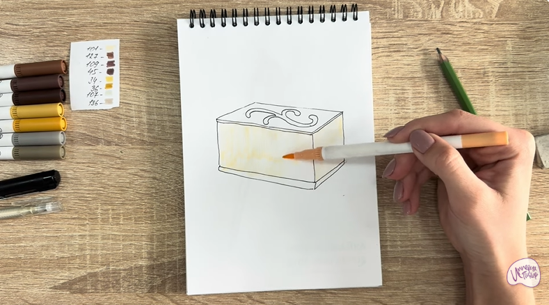 Рисуем Пирожное "Птичье Молоко"