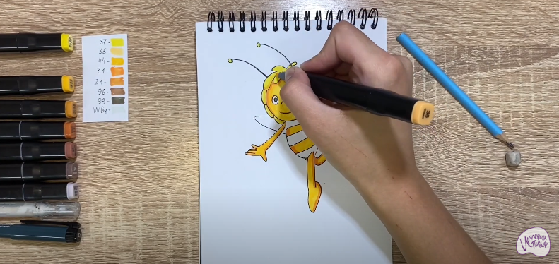Рисуем Пчёлка Мая