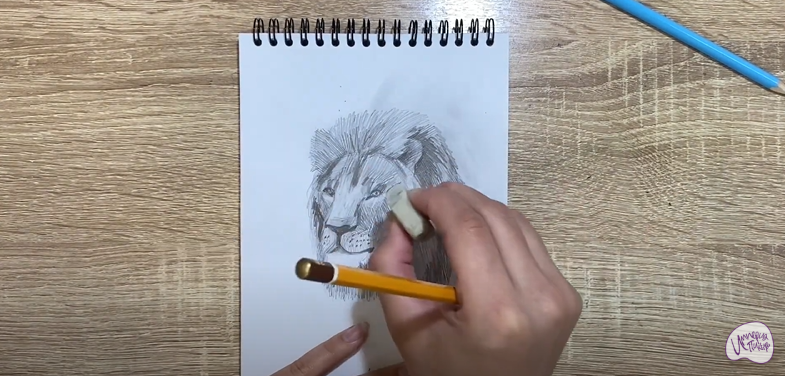 Рисуем Голова льва