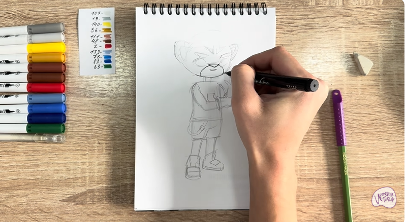 Рисуем Стар Нави из "Джи-Джи Бонд"