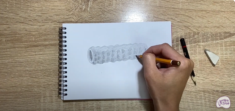 Рисуем Ролик массажный