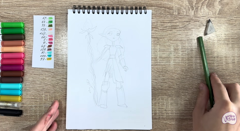 Рисуем Дриада из "Сказочный Патруль"