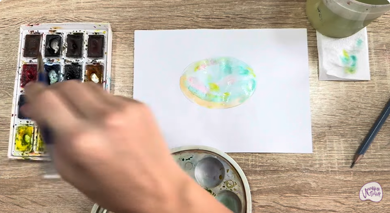 Рисуем Камень опал