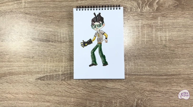 Рисуем Виктор из "герои Энвелла"