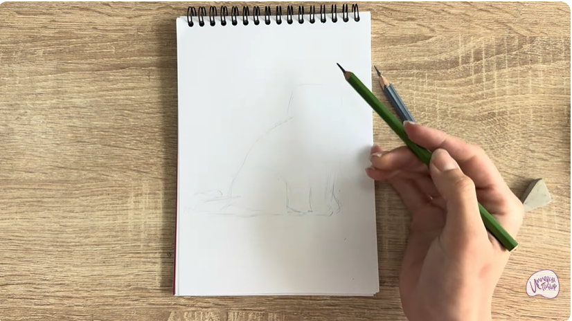 Рисуем Кошка породы Рэгдолл