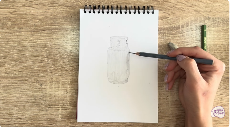 Рисуем Газовый баллон