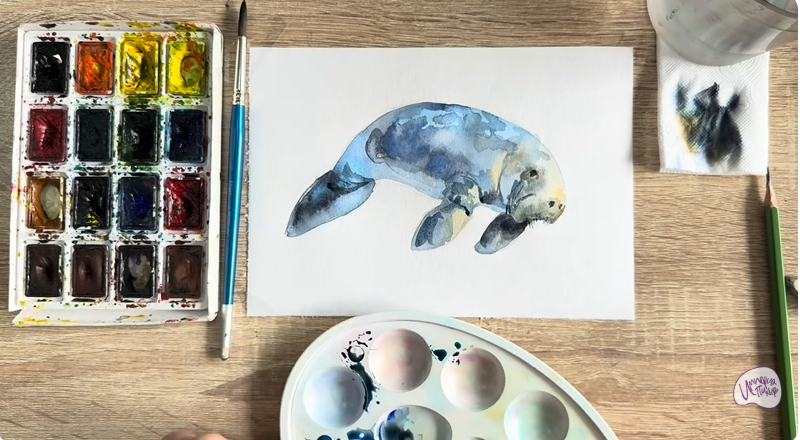 Рисуем Дюгонь