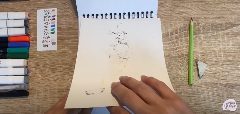 Рисуем Утёс из мультфильма "Маракуда"